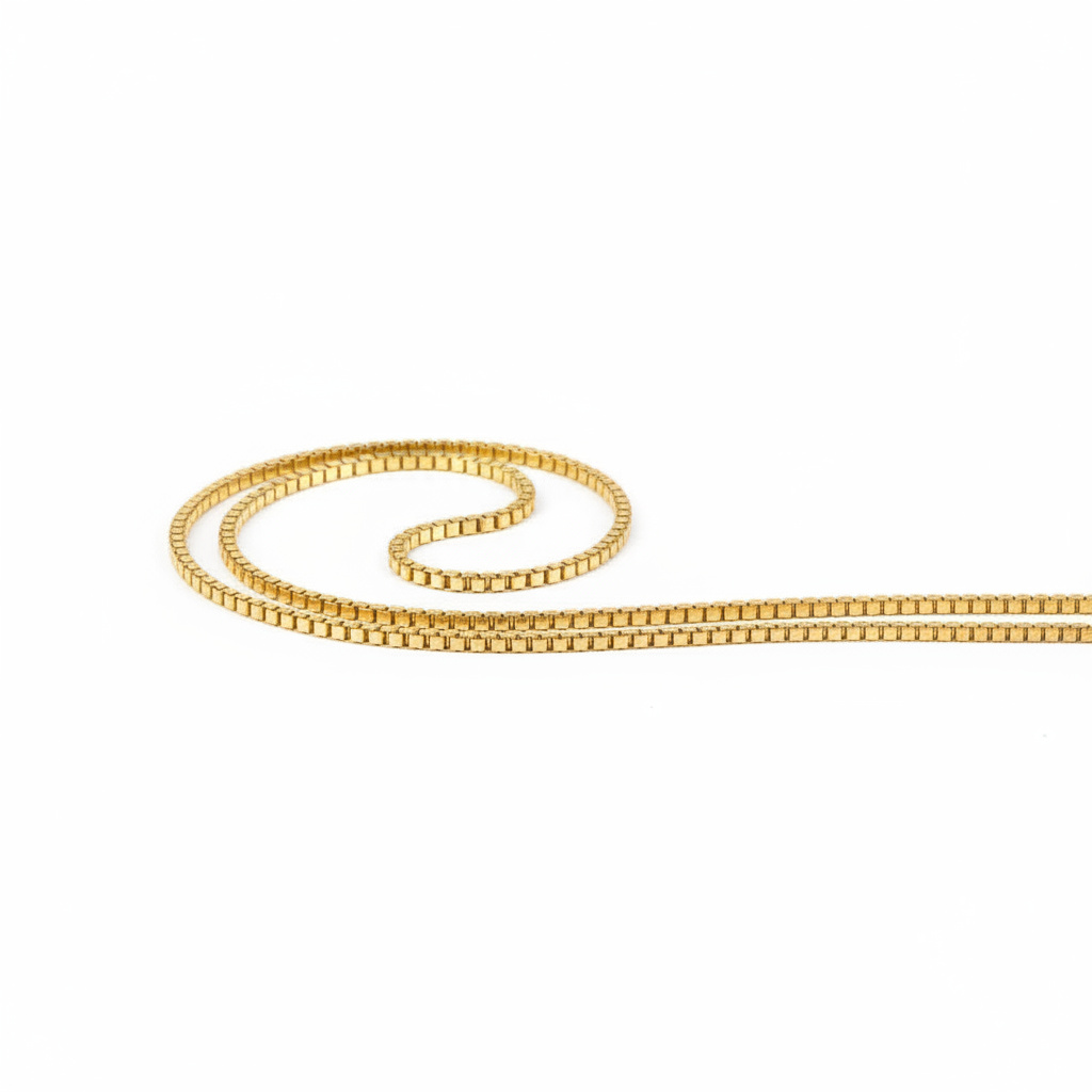 שרשרת זהב -ונציה בוקס  שרשרת זהב צהוב  18K