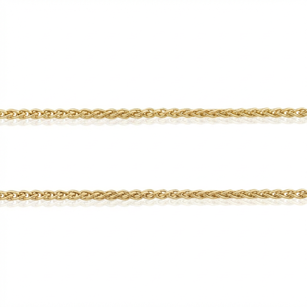 שרשרת ספיגה 42 ס"מ 1 מ"מ בזהב 14 קראט