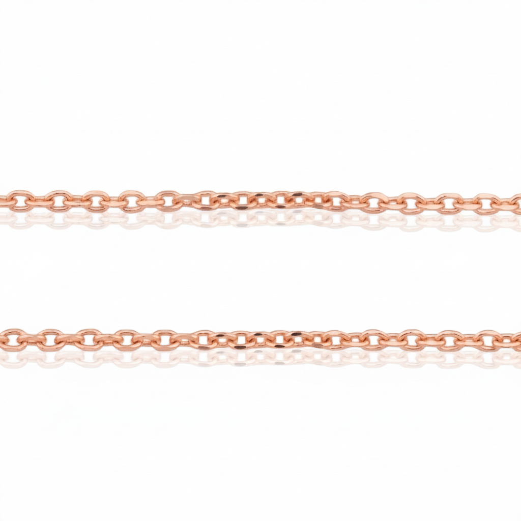 שרשרת זהב רוז גולד רולו