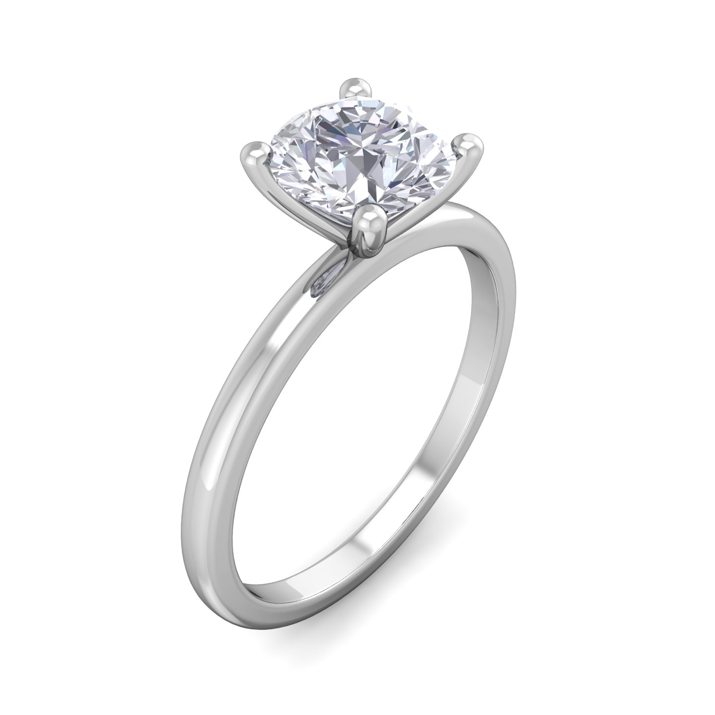 טבעת זהב בעיצוב קלאסי עם שיבוץ מונסניט מרכזי ומרשים.