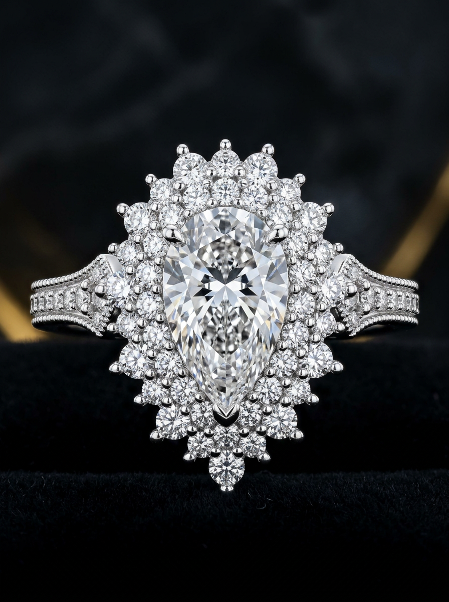 טבעת יוקרתית בעיצוב קלאסי 