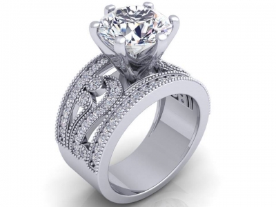 טבעת אירוסין סוליטר לגבר