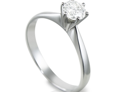 טבעת יהלום סוליטר קלאסית רבע קראט