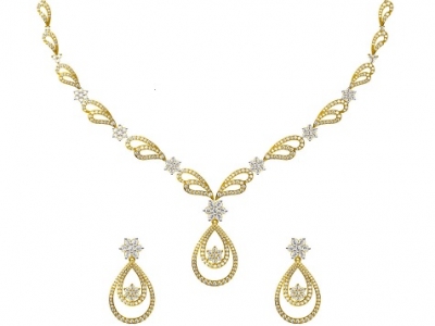 סט תכשיטי יהלומים יוקרתי