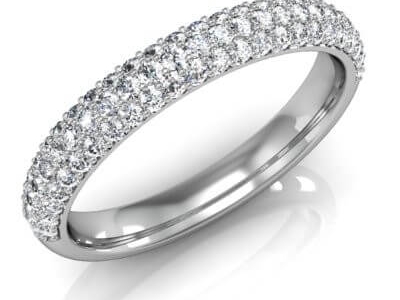 טבעת נישואין יהלומים