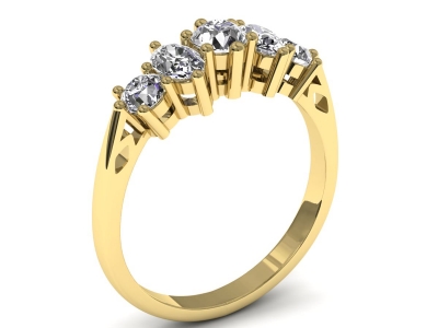 טבעת זהב זהוב לאירוסין