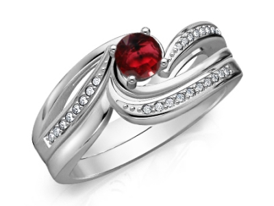 טבעות אירוסין מיוחדות אבן חן מרכזית רובי