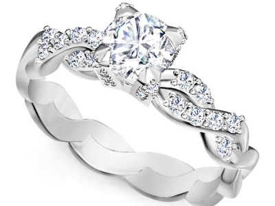 טבעת אירוסין יהלום 1קארט