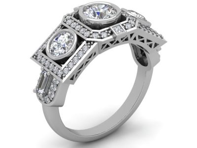 טבעות אירוסין זהב לבן