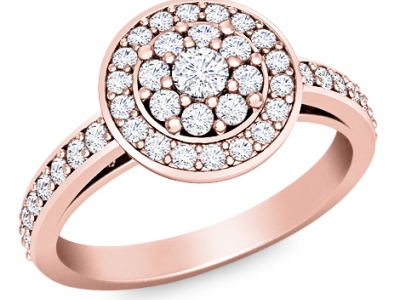 טבעת זהב זהוב לאירוסין