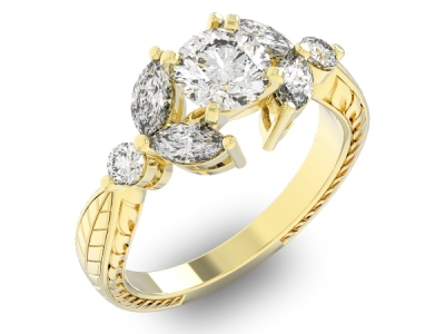 טבעת אירוסין וינטג 