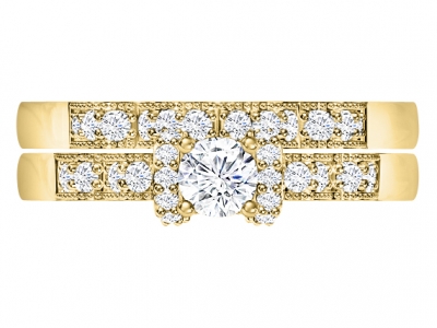 טבעת יהלומים זהב לבן