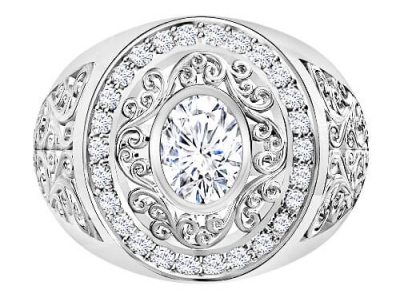 טבעת יהלומים מרשימה לאישה