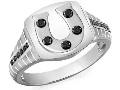 טבעת יהלומים מרשימה לגבר