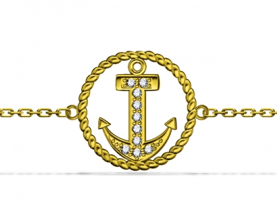 צמיד זהב לגבר