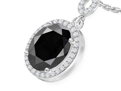 תליון יהלום שחור