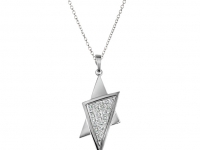 שרשרת מגן דוד זהב ויהלומים