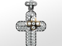 שרשרת צלב זהב ויהלומים Cross Necklaces 