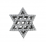 מגן דוד גדול עם יהלומים - תליוני מגן דוד