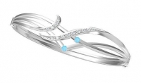 צמיד BANGLE משובץ יהלומים ואבני חן