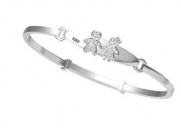 צמיד BANGLE משובץ יהלומים.