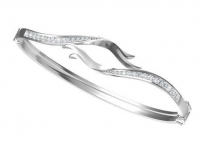 צמיד BANGLE משובץ יהלומים.