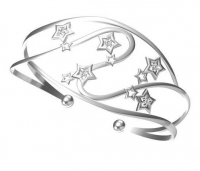 צמיד BANGLE משובץ יהלומים.