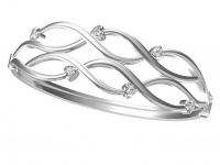 צמיד BANGLE משובץ יהלומים.