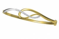 צמיד BANGLE משובץ יהלומים.