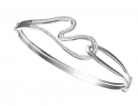 צמיד BANGLE משובץ יהלומים.