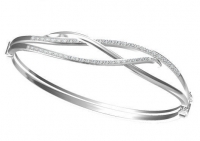 צמיד BANGLE משובץ יהלומים.