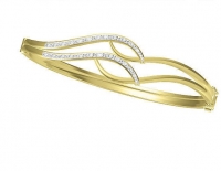 צמיד BANGLE משובץ יהלומים.