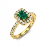 טבעת אבן חן אמרלד לאישה