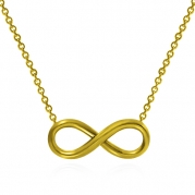 תליון זהב בעיצוב אין סוף Infinity
