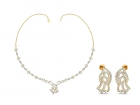 סט שרשרת ועגילים מעוצב