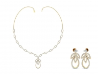 סט תליון ועגילים מעוצבים