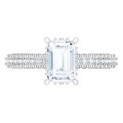 טבעת אירוסין סוליטר מיוחדת- 0.50 קראט מרכזית