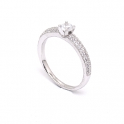 טבעת יהלום 0.25 קראט עם שיבוץ עשיר - "UNIVERSE"