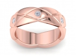 Band Ring לאישה עם יהלומים
